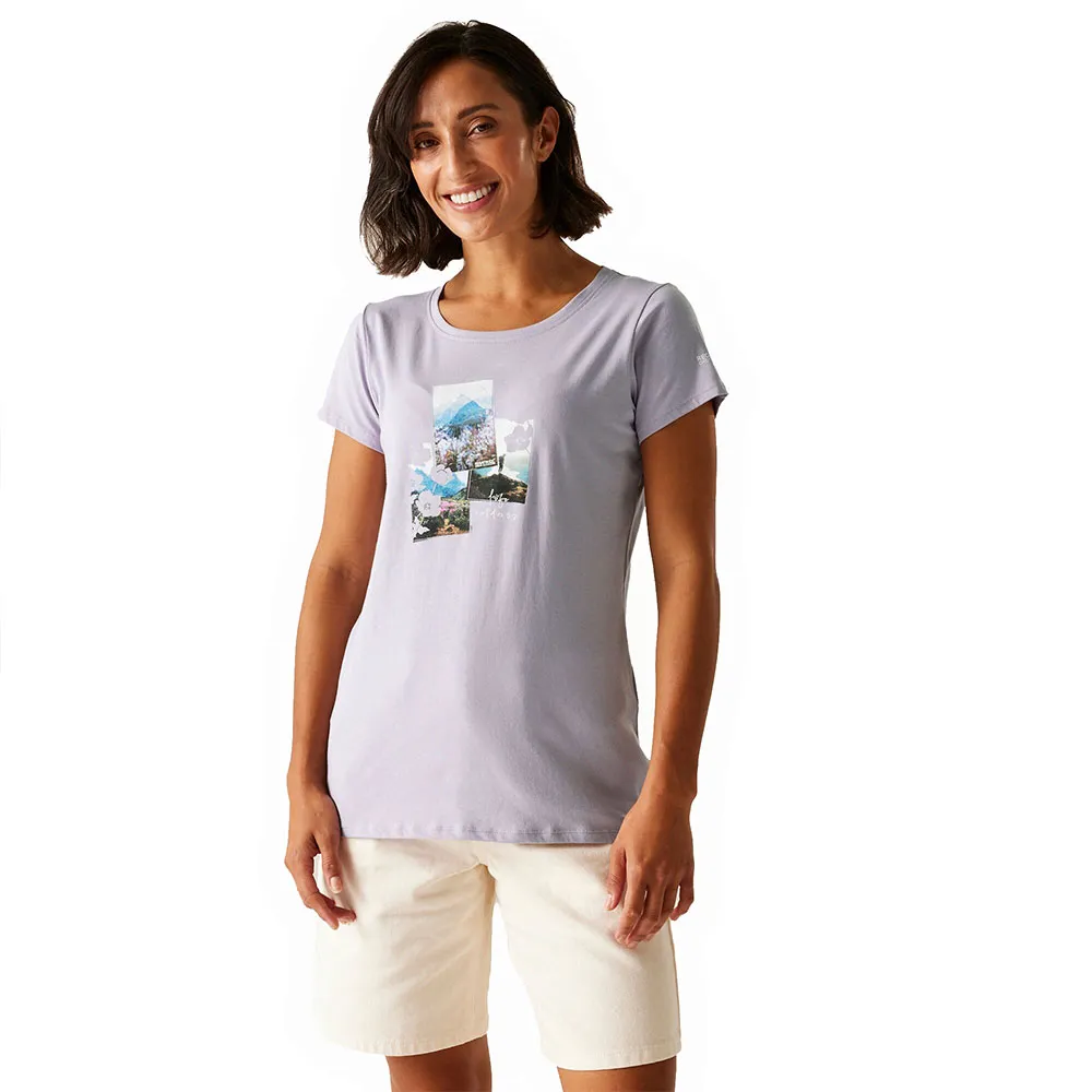 

Футболка с коротким рукавом Regatta Breezed V, фиолетовый