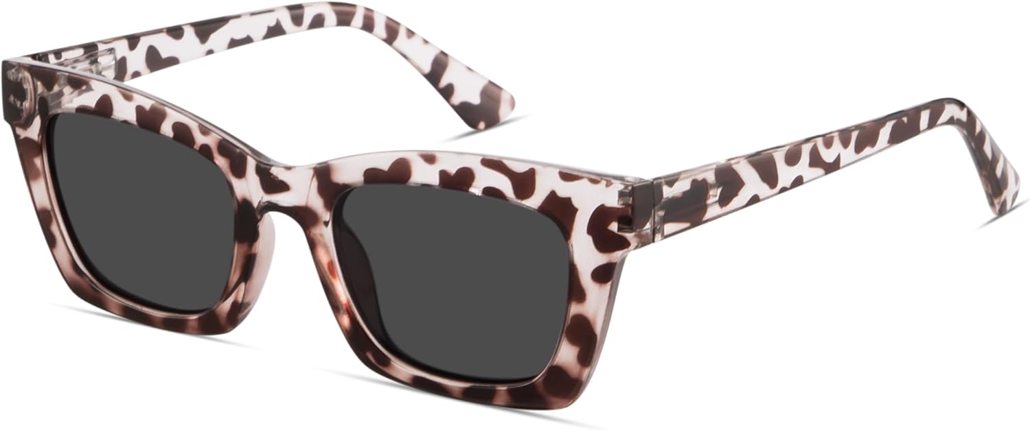 

livho Модные поляризованные солнцезащитные очки для женщин, ретро-солнцезащитные очки для женщин 2025, милые солнцезащитные очки для женщин, очки с защитой от УФ-излучения, White Tortoise/Black