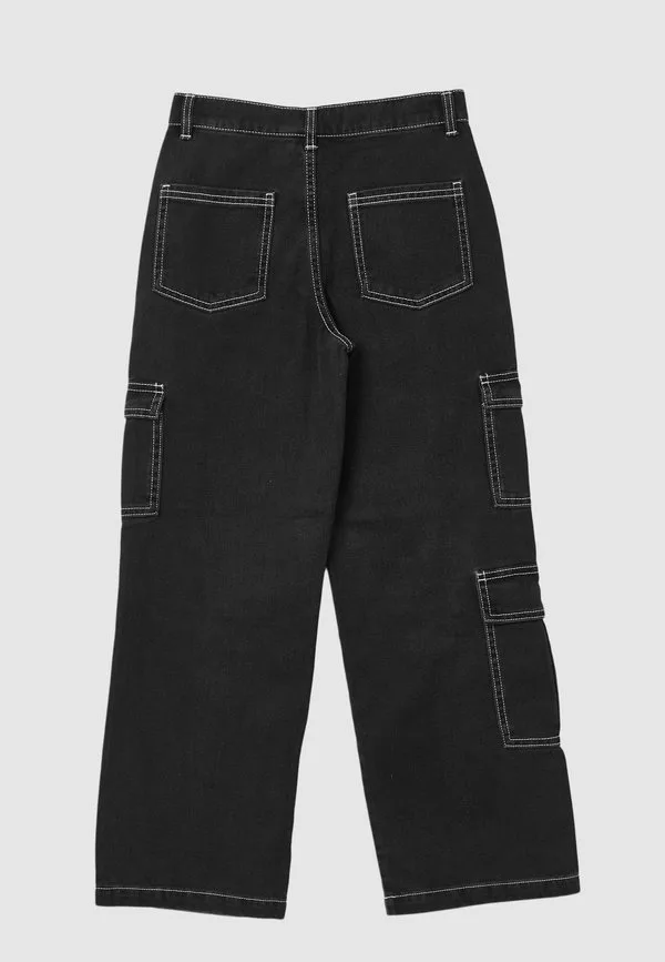 Длинные однотонные джинсы-сигареты Calliope, Nero Denim — фото 2