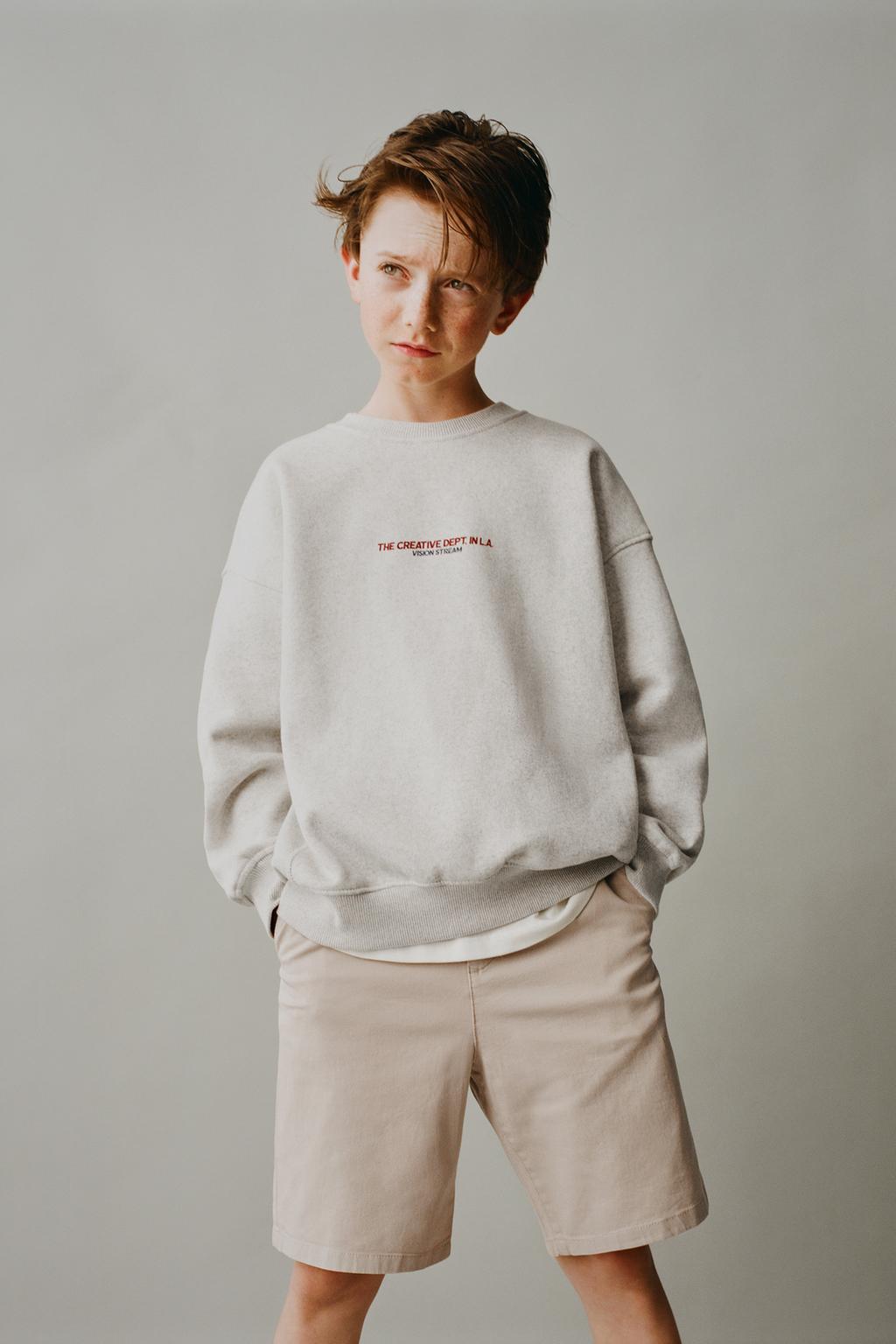 

Базовые шорты-бермуды chino ZARA, светло-бежевый