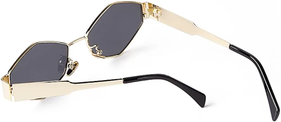 

Солнцезащитные очки с защитой UV400 | Металлическая оправа, панк, зеленый цвет | для женщин и мужчин, для занятий спортом на открытом воздухе и вождения DSVIGF, 04