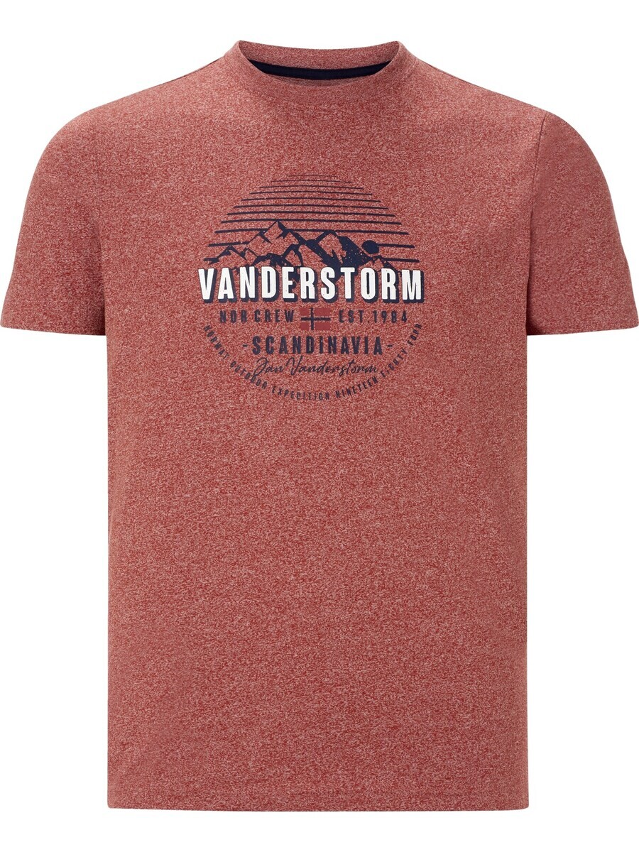 

Классическая футболка Jan Vanderstorm Shirt Finnmarvin, цвет mottled red