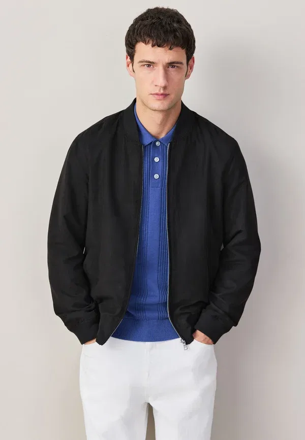 Куртка Regular fit из искусственной кожи Next, черный