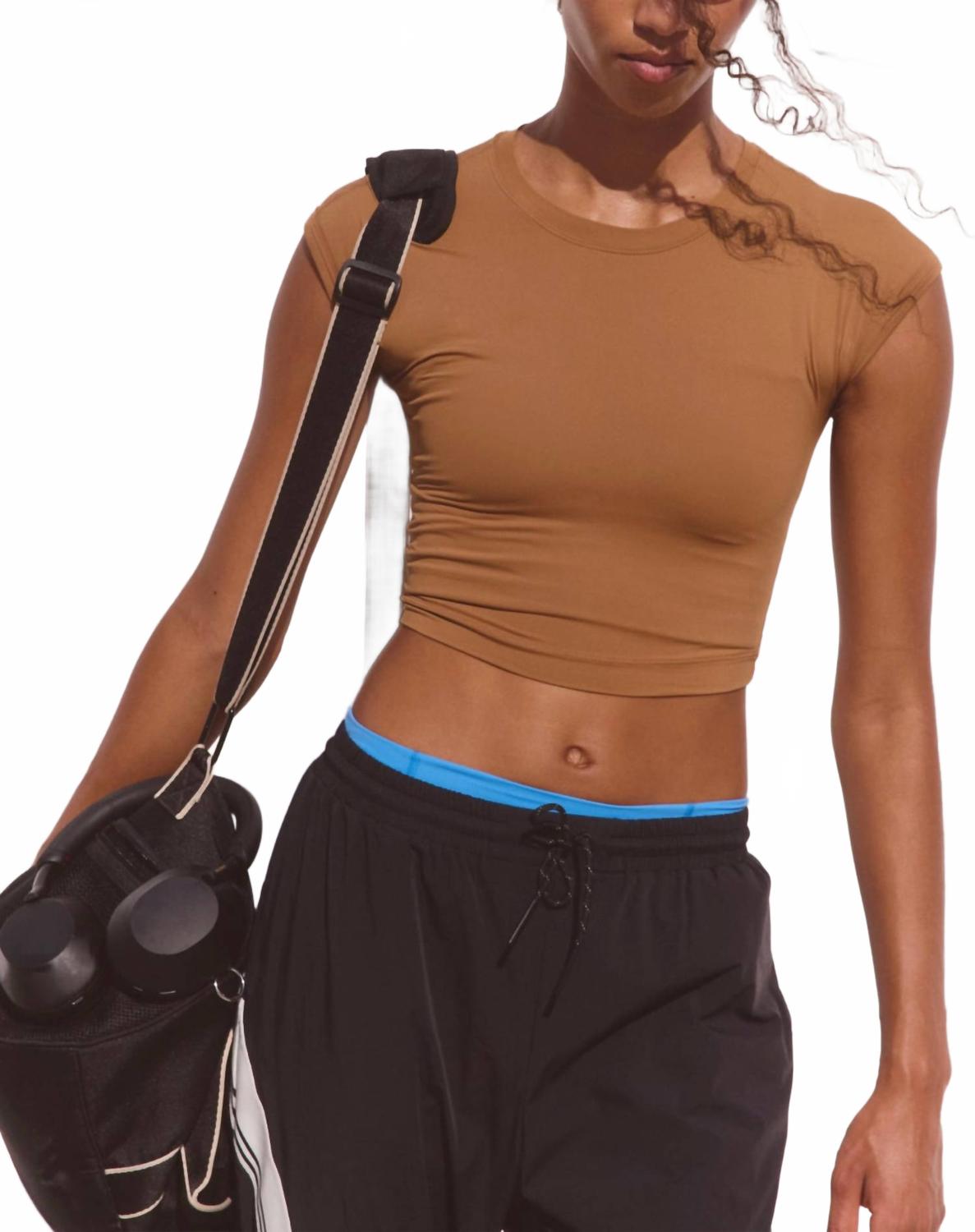 

Футболка Never Better Ultra Light Tee в цвете "Ветка" Free People, twig