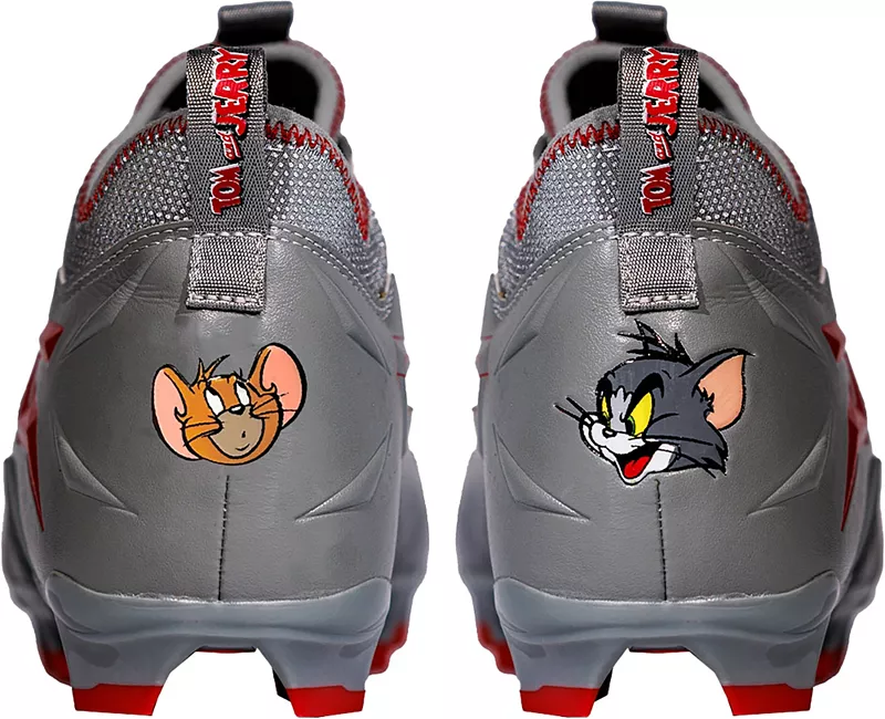 Мужские футбольные бутсы Phenom Elite Quantum Speed ​​Tom and Jerry, серый/красный — фото 3
