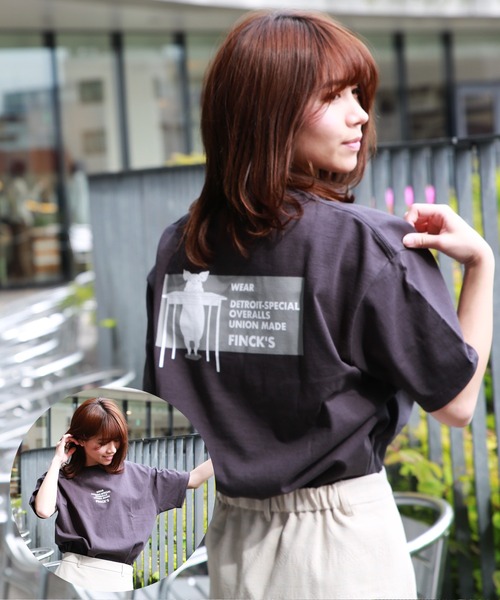 

WESTSEA Футболка с коротким рукавом, хлопок, свободный крой, с иллюстрацией, FINCK'S, серый