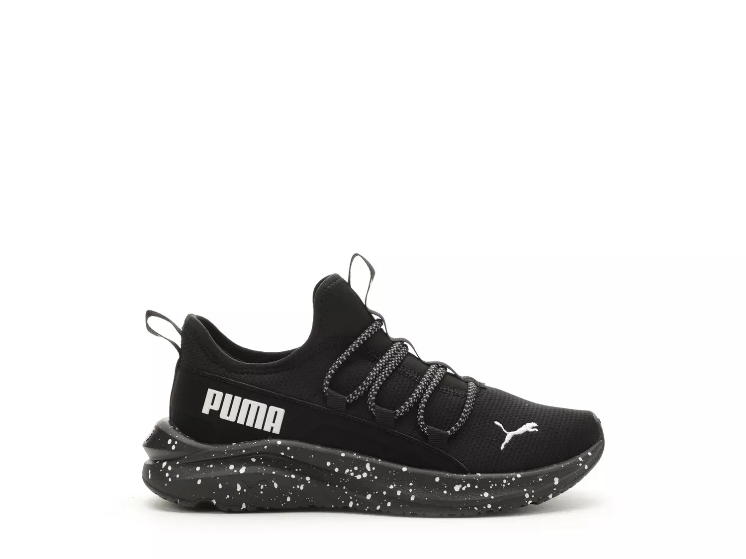 

Кроссовки Puma Softride One4All Galaxy Slip-On — детские, черные/белые