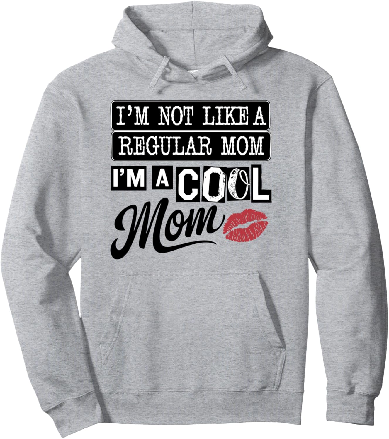 

Винтажная панк-рок толстовка ко Дню матери Я не обычная мама Mothers Day Apparel, серый
