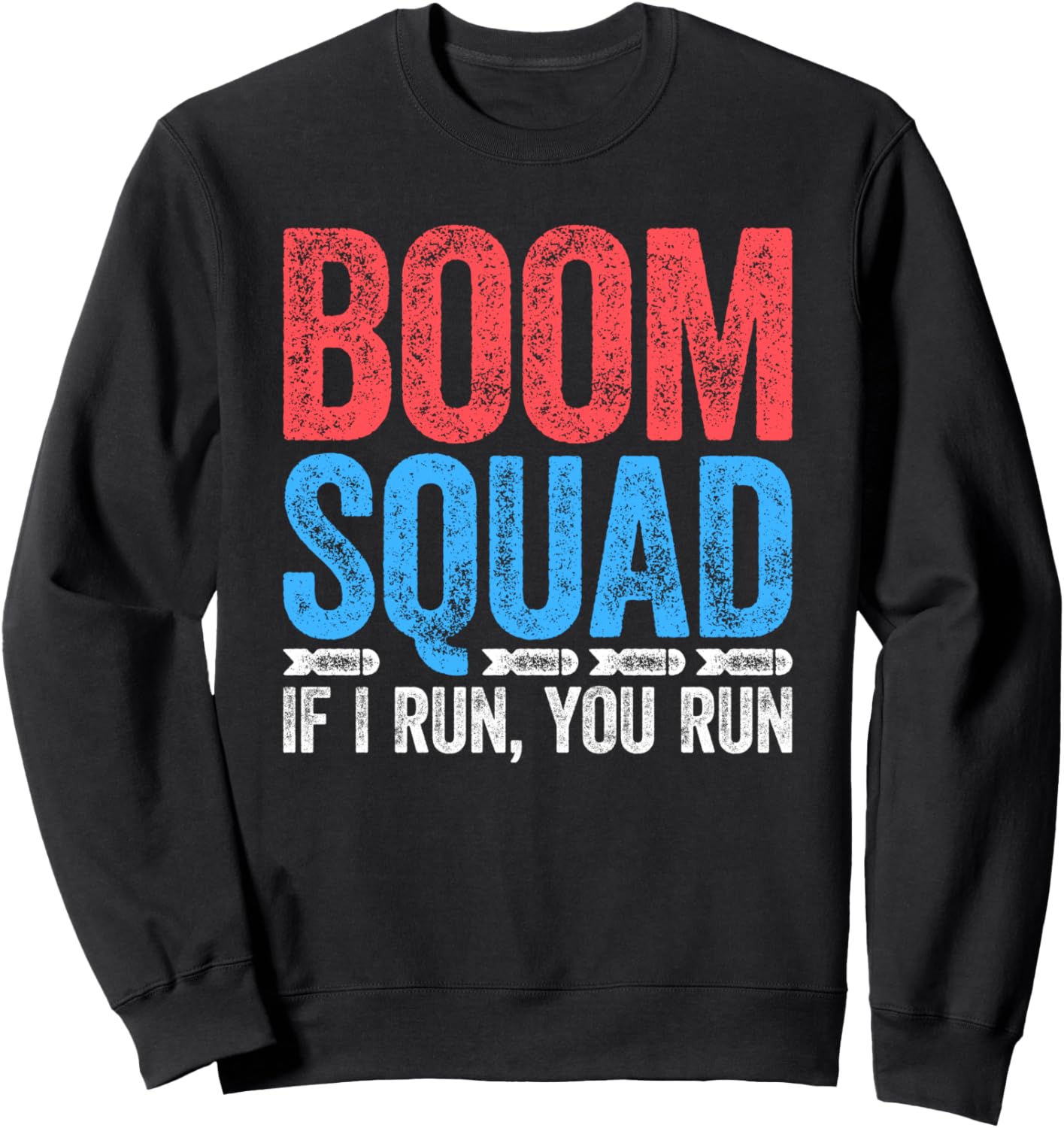 

Футболка Boom Squad If I Run You Run 4th of July (Если я бегу, ты бегешь, 4 июля) Boom Squad Shirts, черный