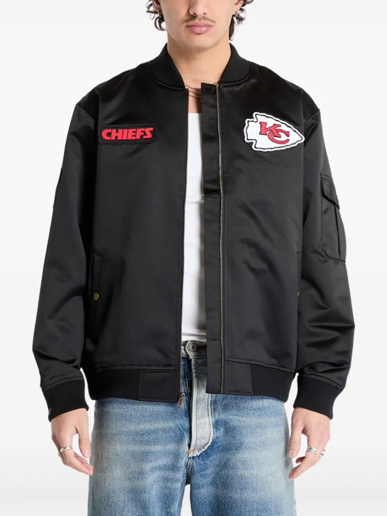 

Mitchell & Ness куртка Team Leader из коллаборации с NFL, черный