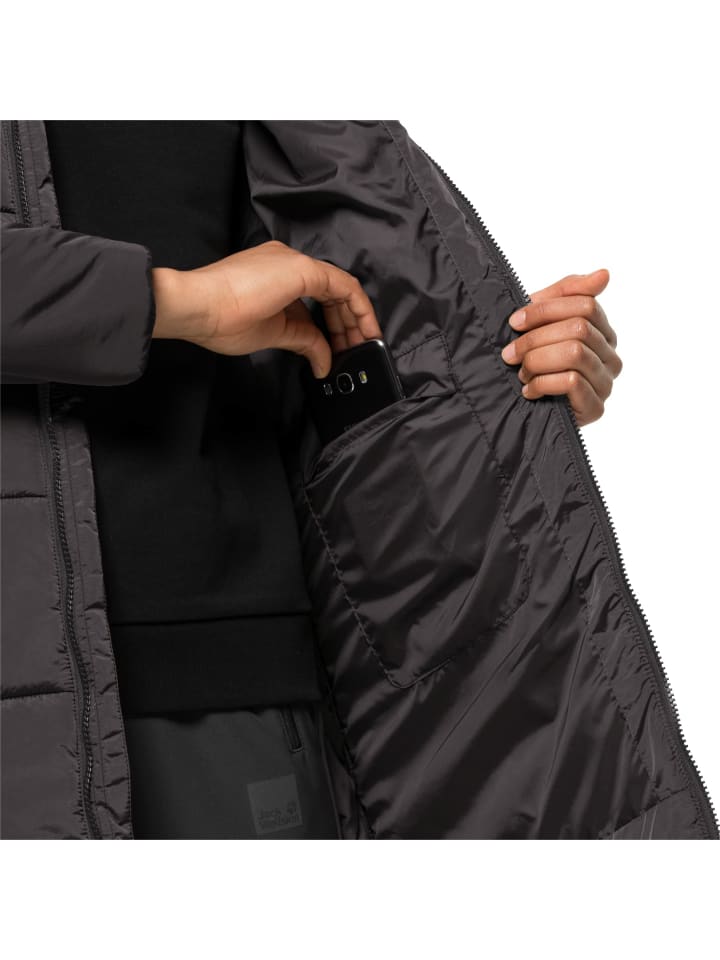 

Jack Wolfskin Мужское зимнее пальто серого цвета