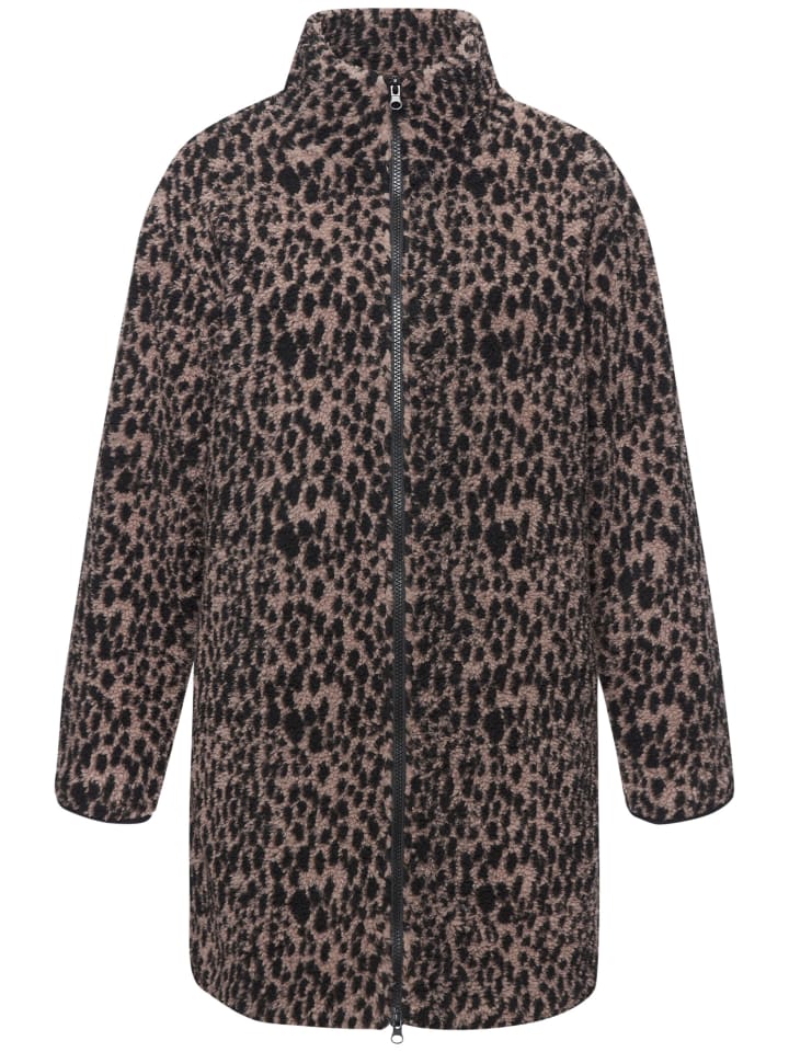 

Флисовая куртка леопардового коричневого цвета LASCANA