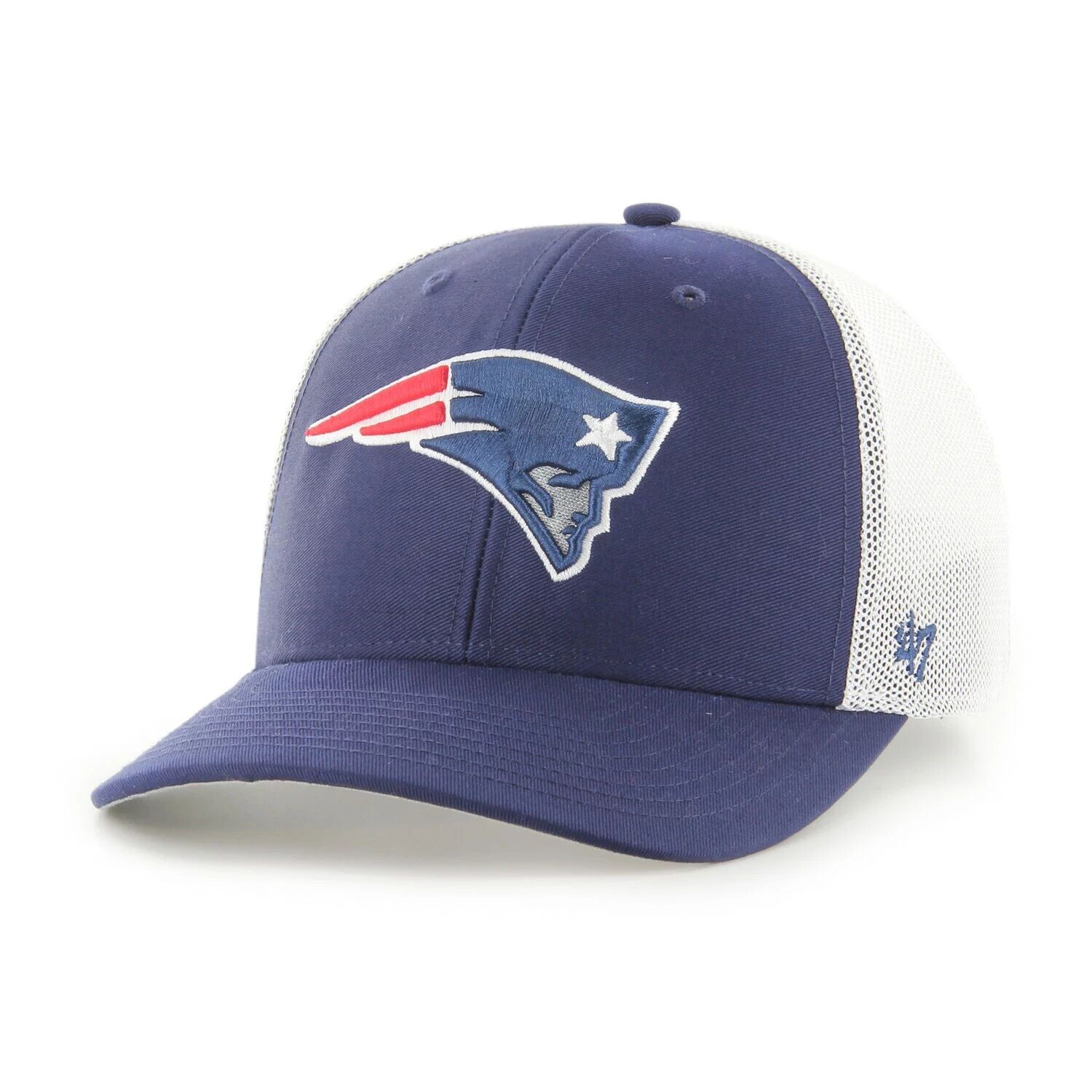 

Мужская кепка темно-синего/белого цвета New England Patriots Trophy Trucker Flex '47