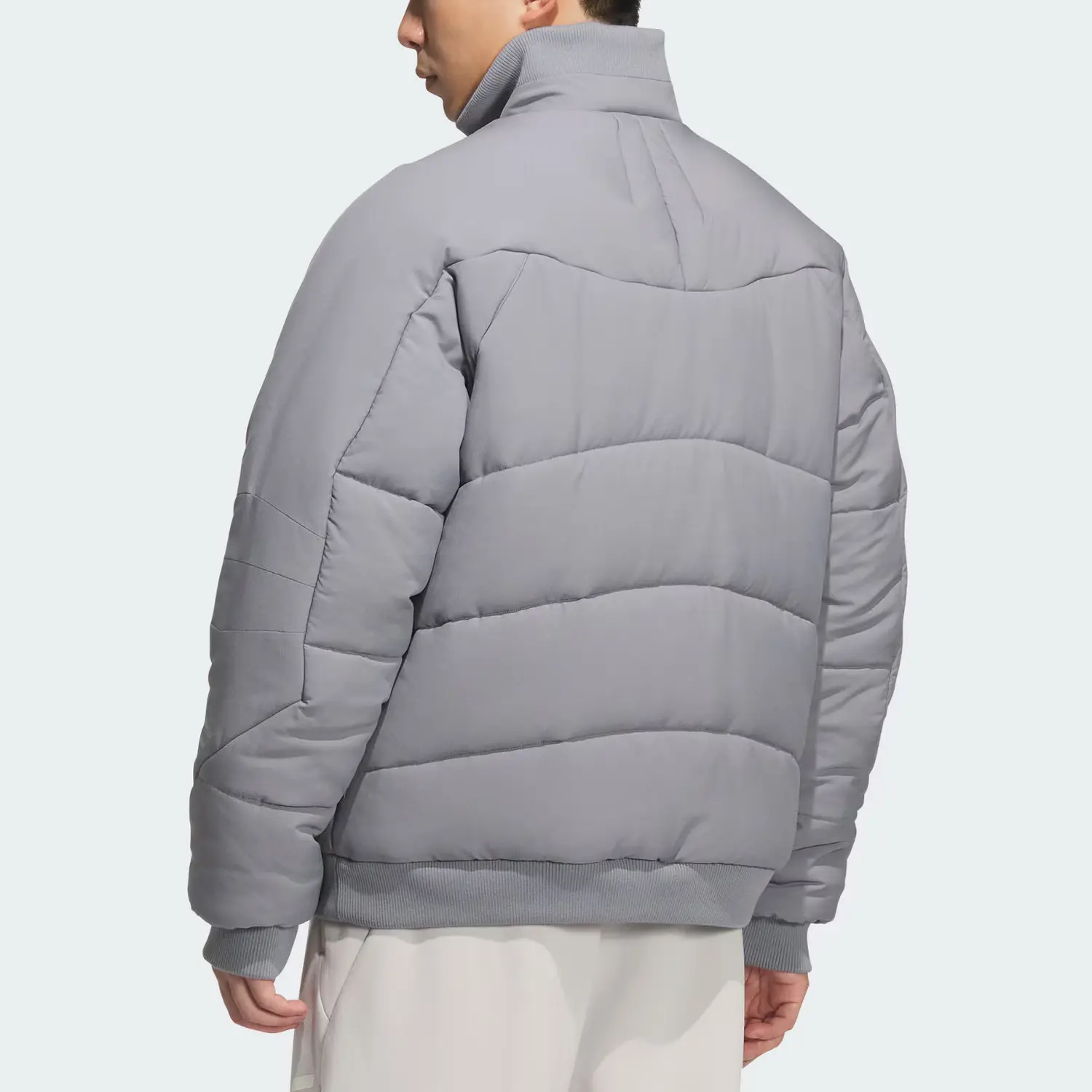 Футерованная куртка FOS FUTURE STYLE мужская Adidas, светло-серый — фото 4