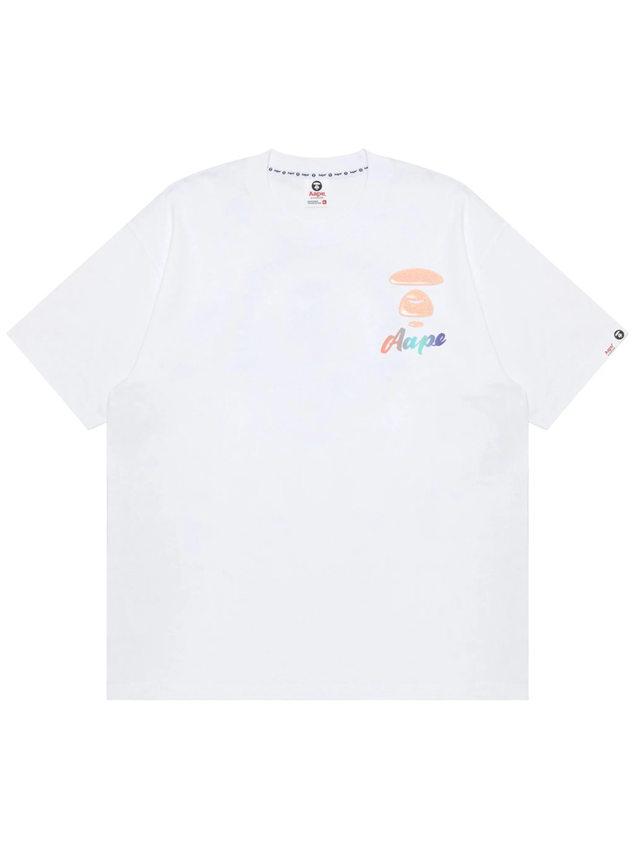 

Футболка с логотипом Aape By A Bathing Ape, белый