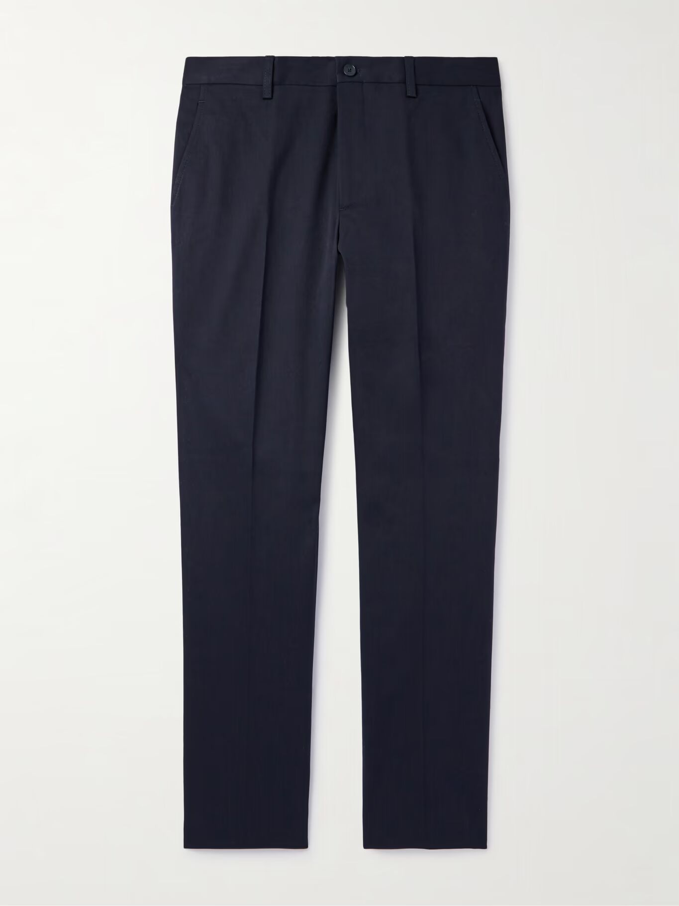 

Зауженные брюки из хлопчатобумажной смесовой саржи ETRO, цвет Midnight blue