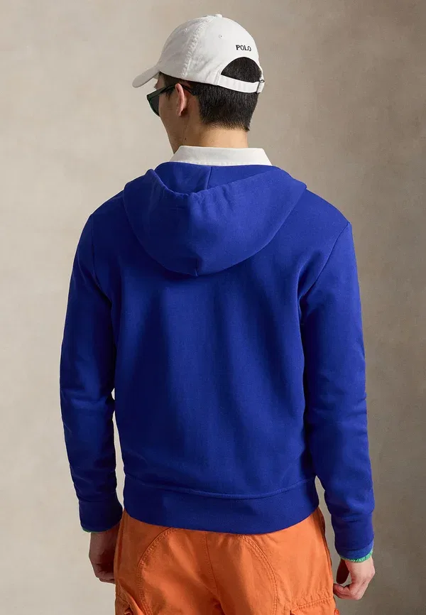 Толстовка с капюшоном на молнии Double Knit Full Zip, Polo Ralph Lauren, классический лазурный — фото 3