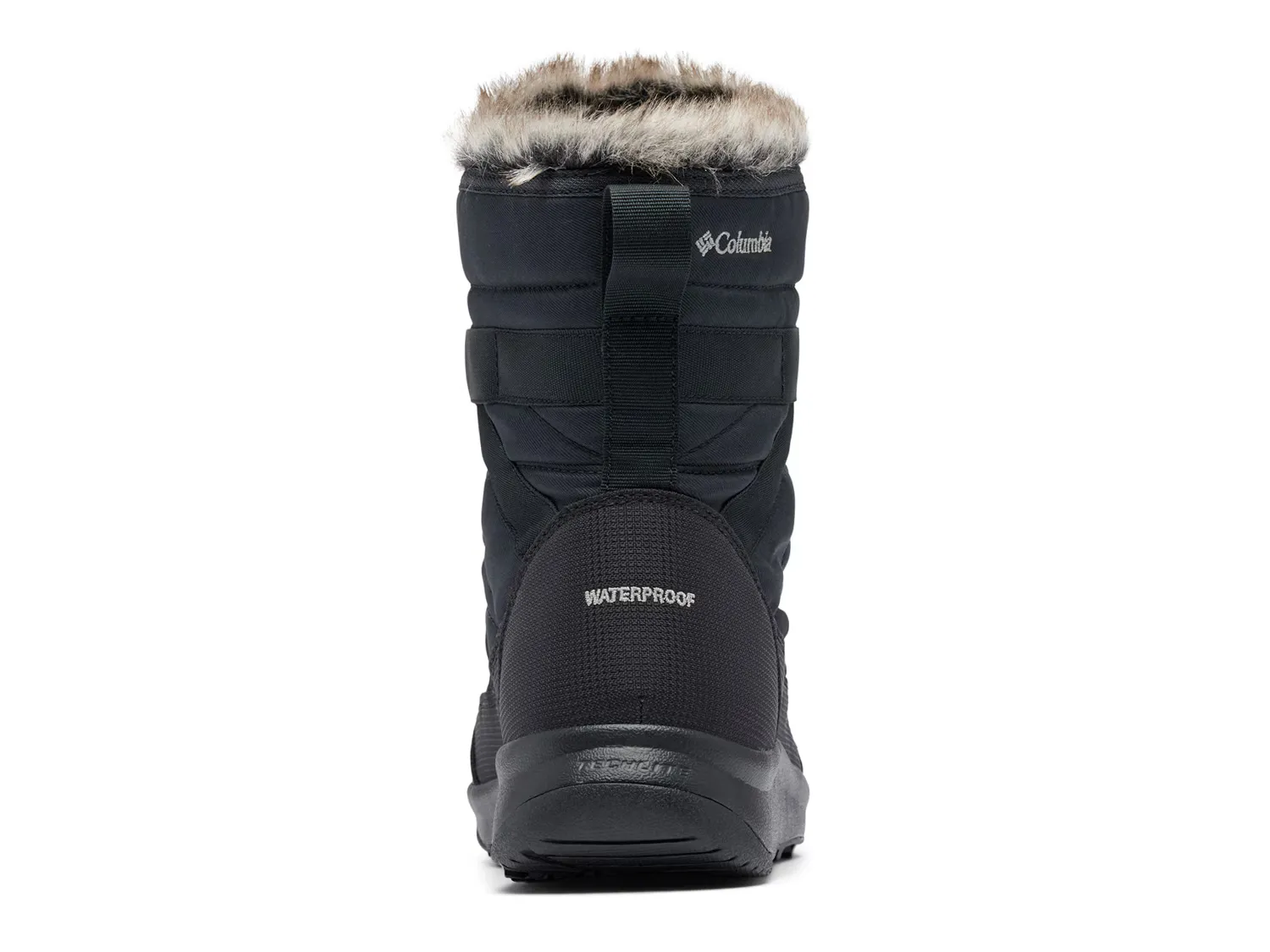 Женские зимние ботинки Columbia Minx Shorty IV стеганые на шнуровке, черный — фото 4