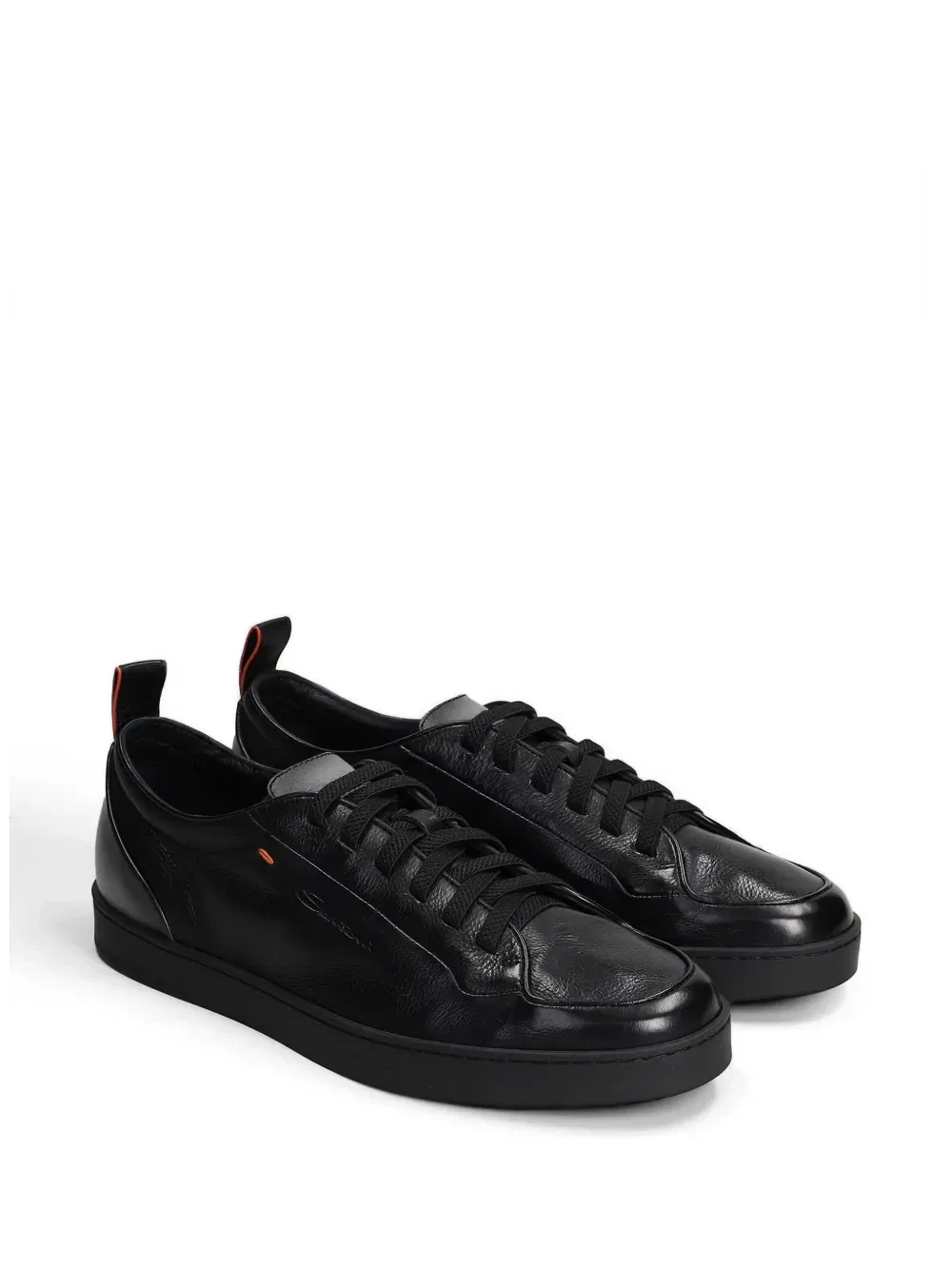 Кроссовки на шнуровке Off-Duty с эффектом градиента Santoni, черный — фото 2