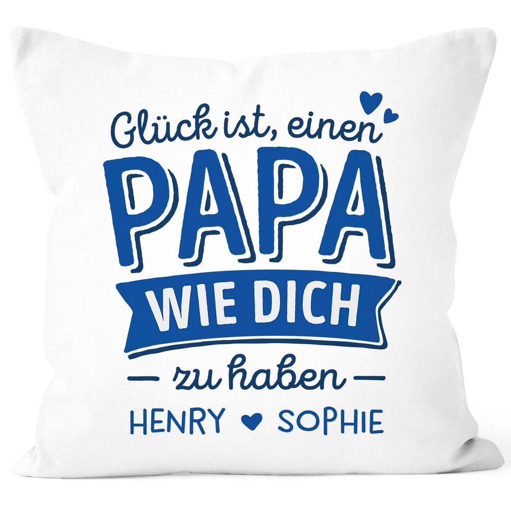 

Чехол на подушку SpecialMe в подарок «Счастье — это иметь такую ​​маму/папу, как ты», персонализируемый с именем Heart Dad — с именем, белый, 40 см x 40 см