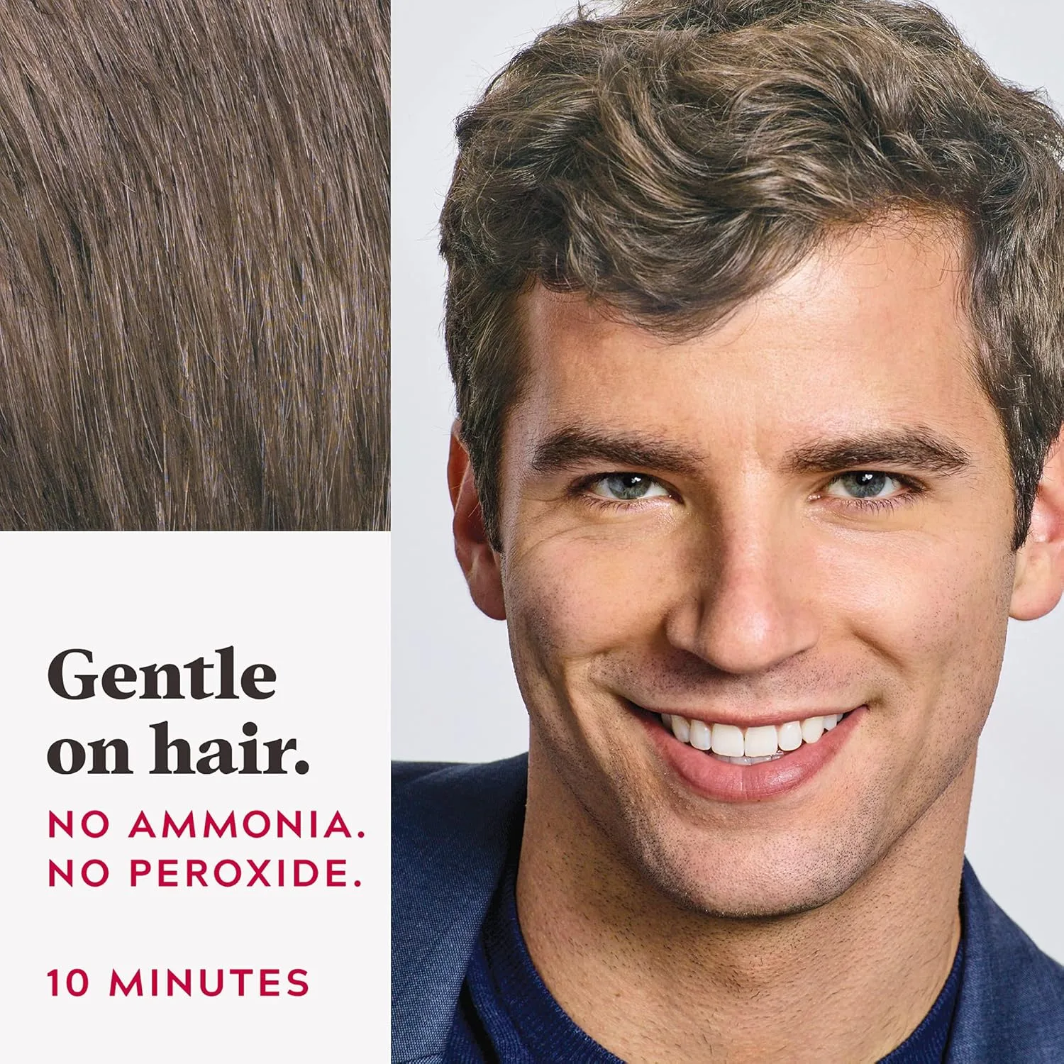 Краска для волос Just For Men Easy Comb-In Color для мужчин, легко наносится без смешивания, с помощью аппликатора-расчески - светло-средне-коричневый, A-30, (упаковка из 2 шт.) 1 шт. (2 шт.), Light-Medium Brown A-30 — фото 4