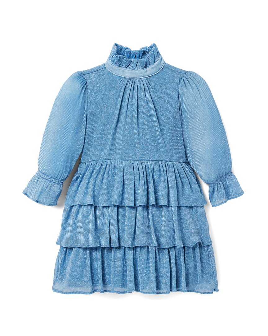 

Платье Janie and Jack Sparkle Mesh Ruffle, синий