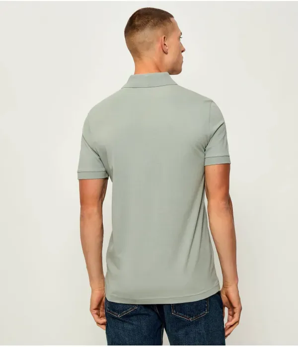 Поло Пассажир slim fit Boss Orange, зеленый — фото 3