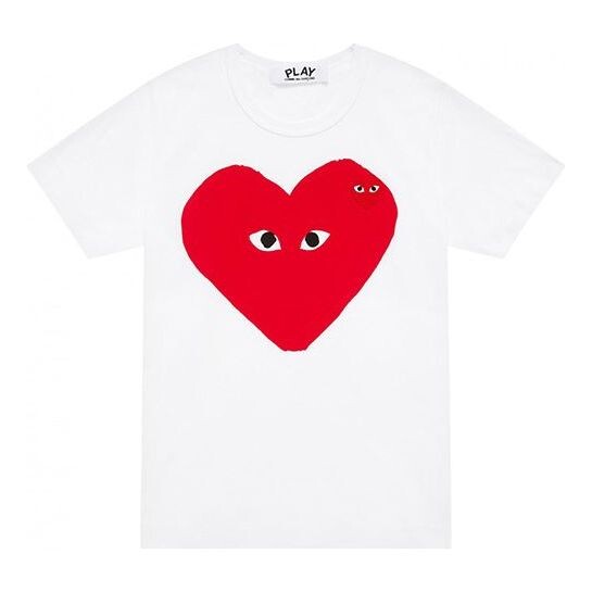 

Футболка small eyes logo tee 'white' Comme Des Garcons Play, белый