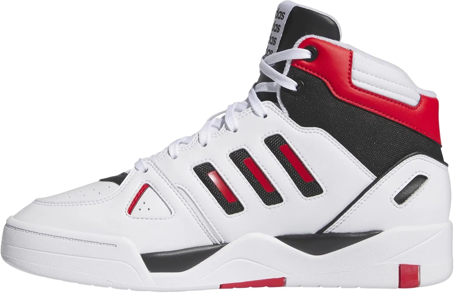 Мужские баскетбольные кроссовки Adidas Midcity Mid, Cloud White Collegiate Red Core Black