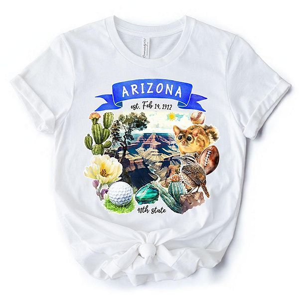 

Футболка с тематикой и достопримечательностями штата Аризона Ornamentallyyou