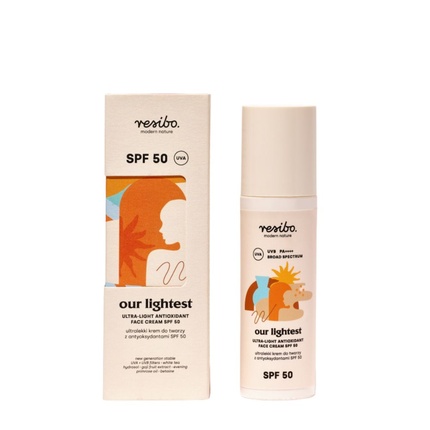 Our Lightest Ultralight Крем для лица с антиоксидантами, SPF 50, 50 мл. Resibo