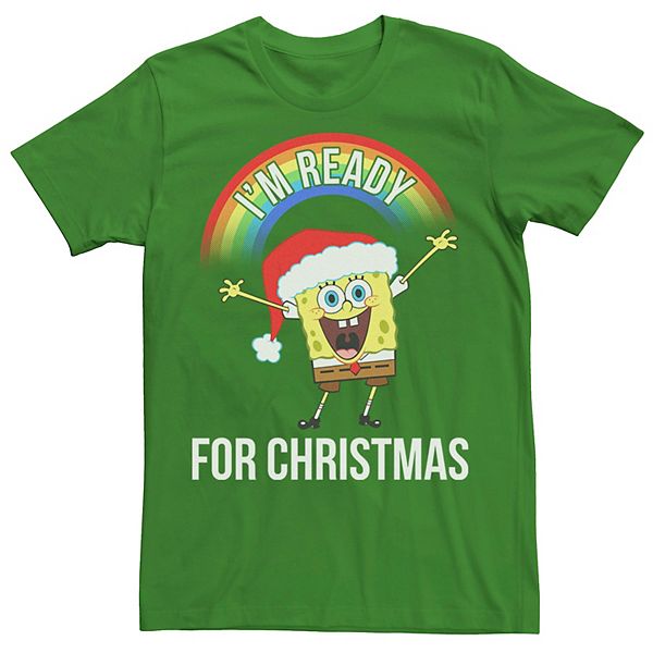 

Футболка мужская Spongebob Squarepants I'm Ready for Christmas Licensed Character, Kelly