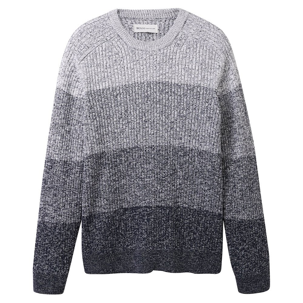 

Свитер Tom Tailor 1040031 Rib Structured Gradient Knit, серый