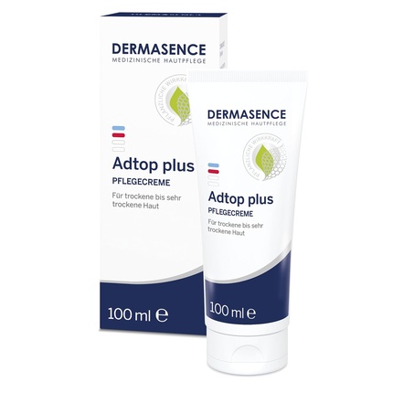 

Крем для ухода DERMASENCE Adtop plus 100 мл - увлажняющий и защитный уход за телом для сухой и очень сухой кожи - защищает от потери влаги - питательный крем для рук - без отдушек