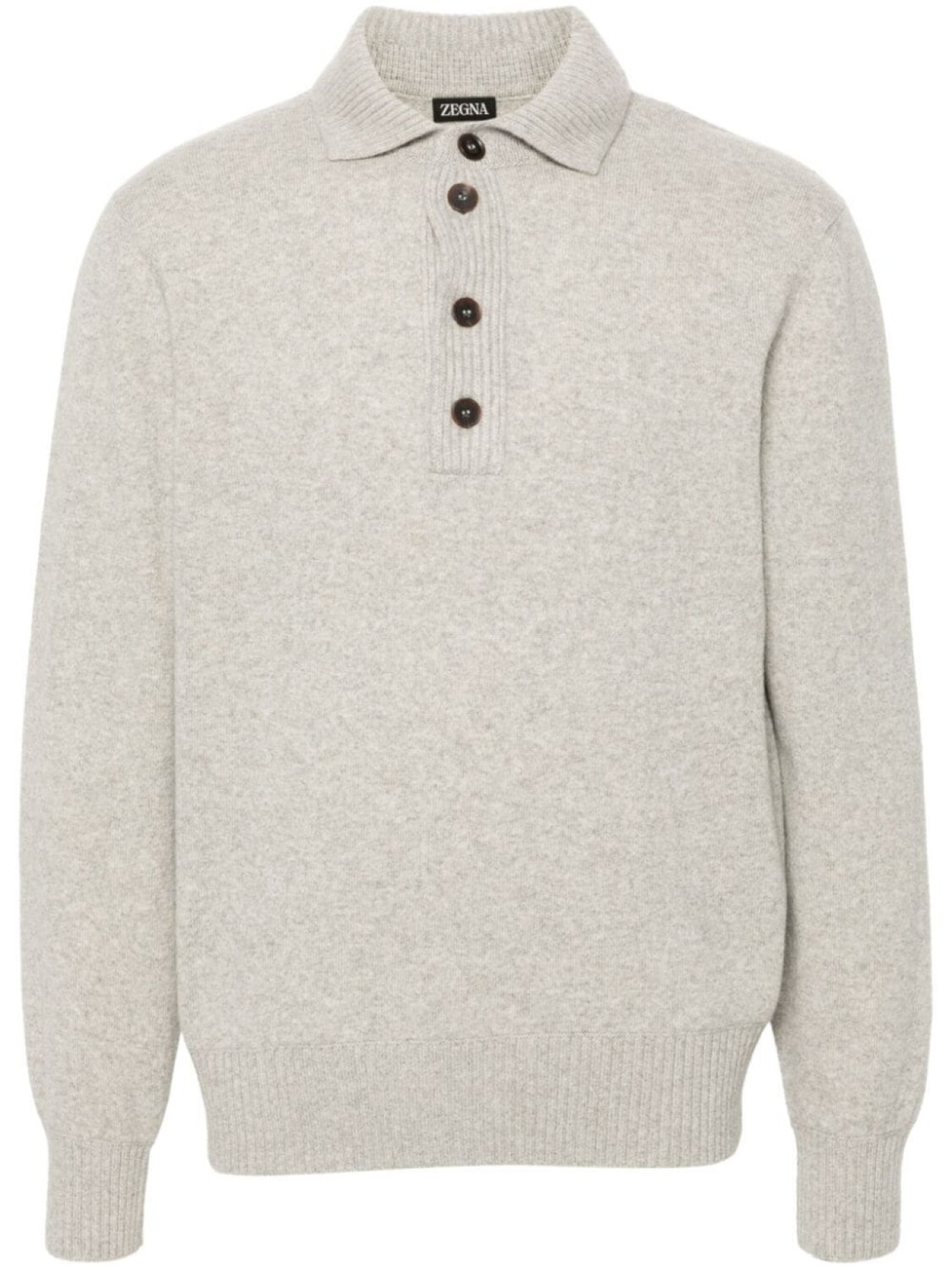 

Zegna меланжевый джемпер, нейтральный цвет