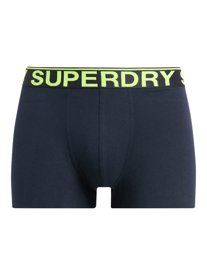 Superdry Комплект из 3 боксерских трусов темно-синего цвета — фото 3