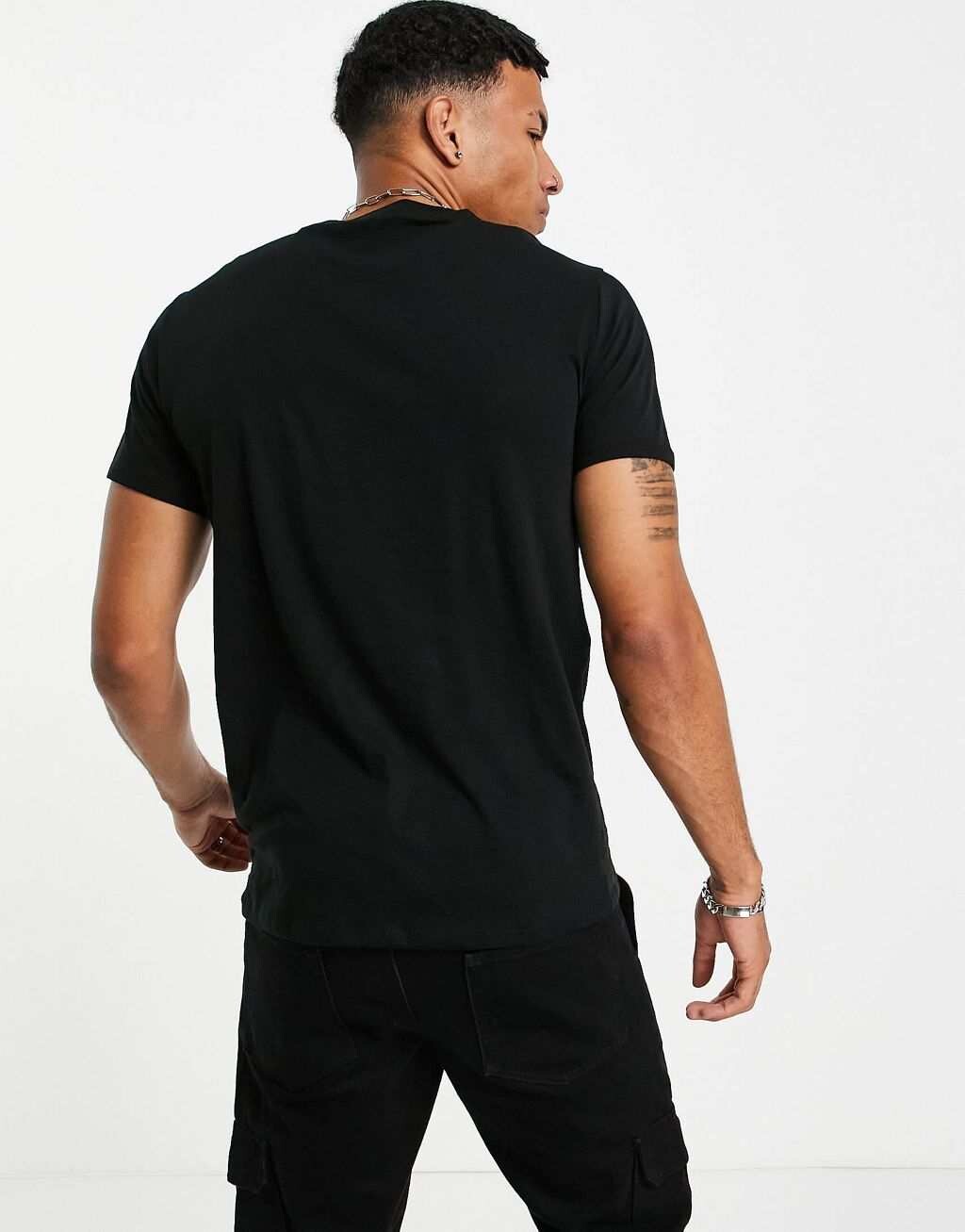 Черная хлопковая футболка с логотипом Lacoste pima — фото 2