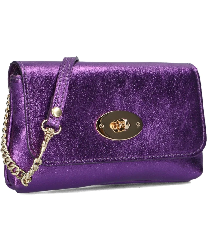 

Фиолетовая кожаная сумка через плечо Finley Lina Locchi, фиолетовый