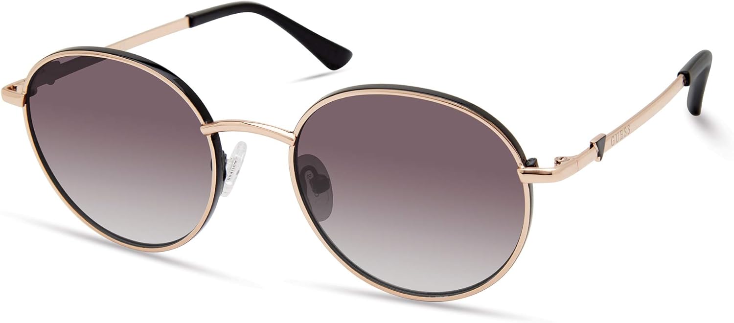 

GUESS женские Classic Round Sunglasses круглые солнцезащитные очки, Gold/Smoke Mirror