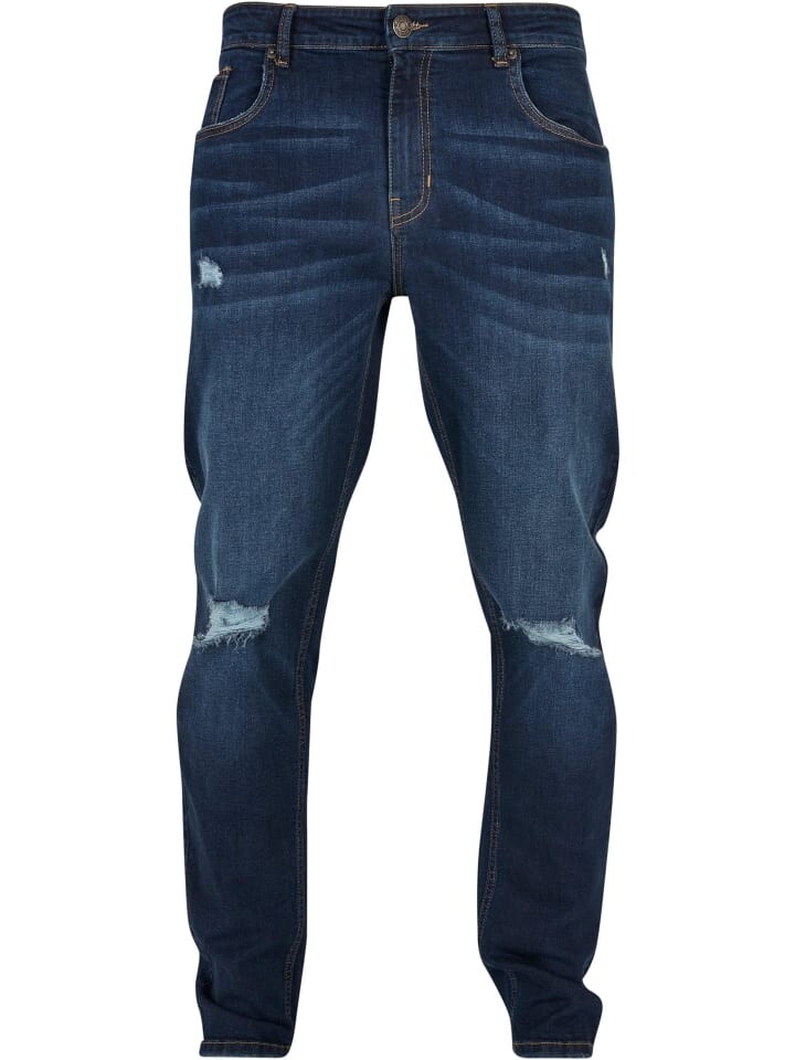 

Джинсы Urban Classics, цвет darkblue destroyed washed