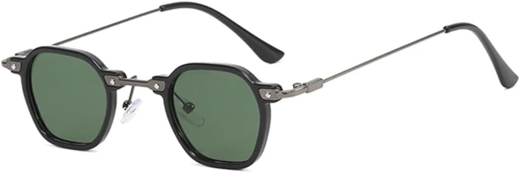 

Солнцезащитные очки с защитой UV400 | Компактная панк-оправа с металлическими дужками | Для женщин и мужчин, для занятий спортом на открытом воздухе и вождения DSVIGF, Black Green