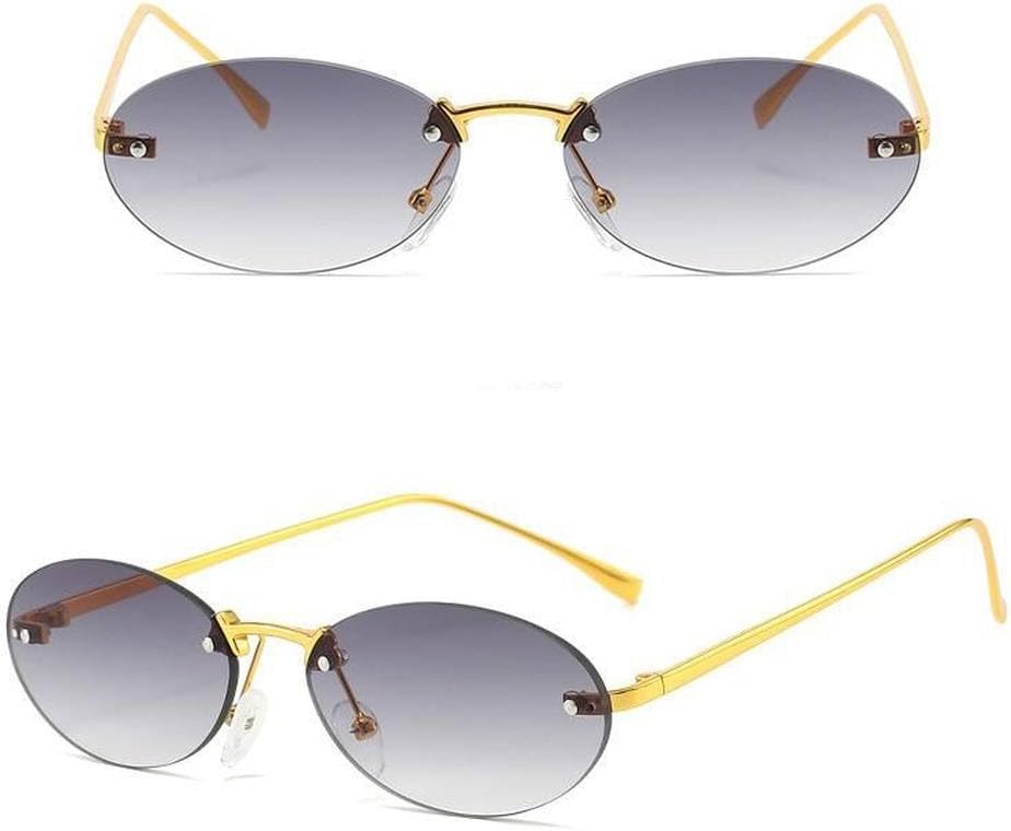 

Женские ретро-очки овальной формы из металла, зеркальные спортивные очки в маленькой оправе с защитой от УФ-излучения UV400. Мужские модные очки для вождения TVTBBVV, 5