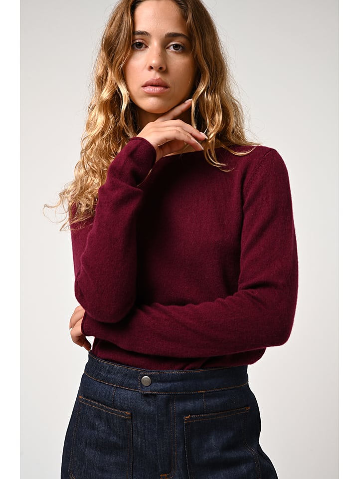 

Кашемировый пуловер AUTHENTIC CASHMERE, бордовый