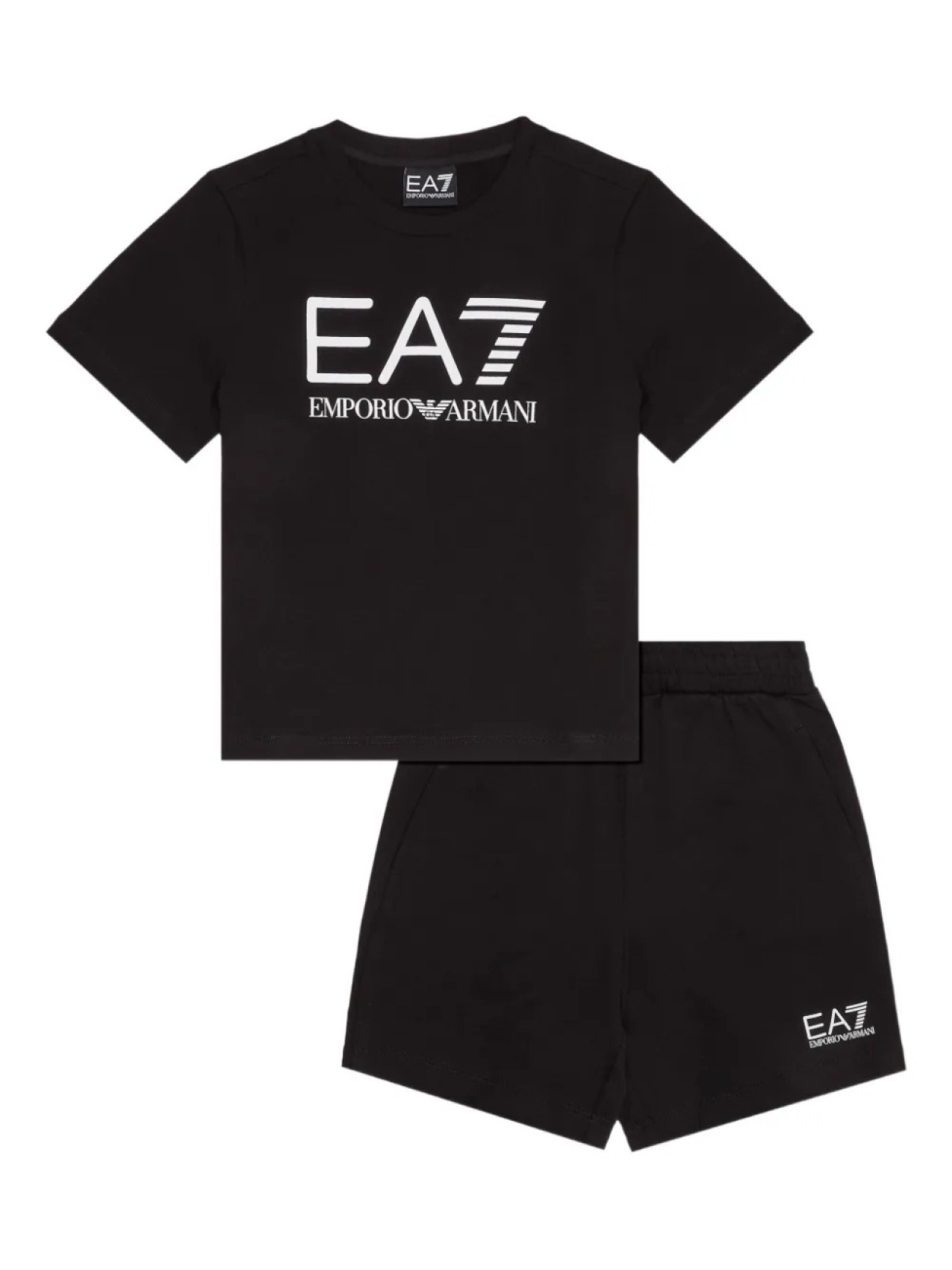 

Детский спортивный костюм с логотипом Emporio Armani Kids, черный