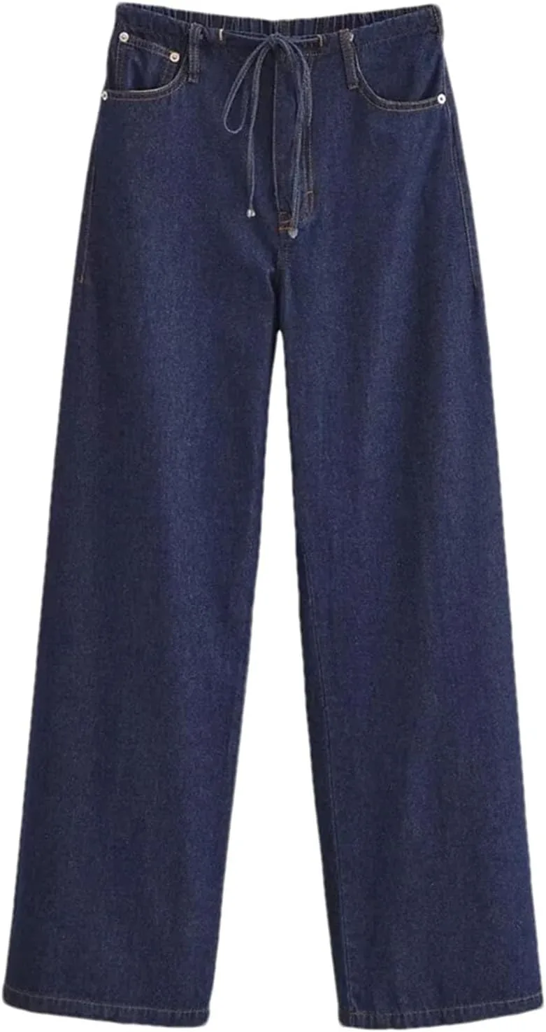 

Женские повседневные джинсовые брюки Mid-Waist Straight-Leg Hgvcfcv