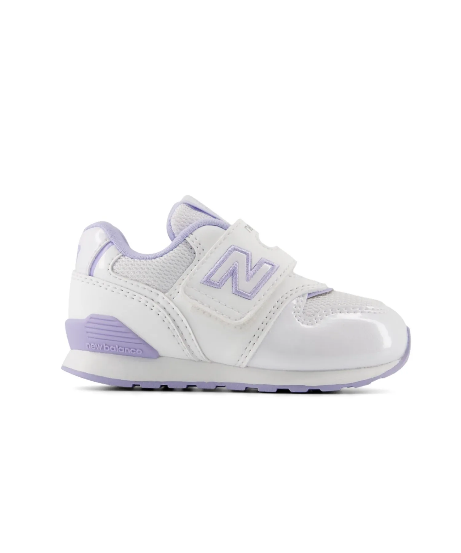 Детские кроссовки New Balance 996 Hook and Loop белые с фиолетовым