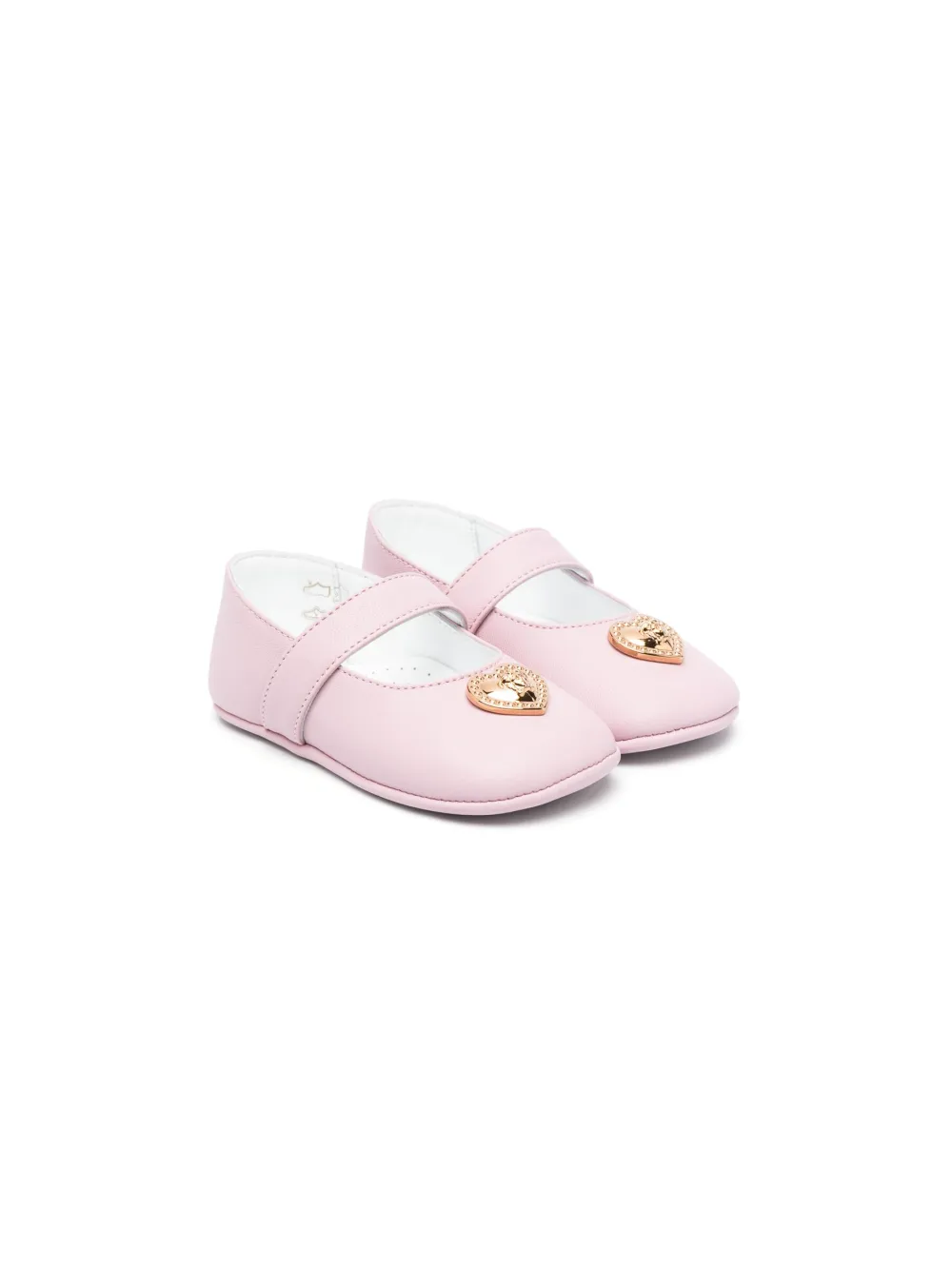 

Декорированные балетки Versace Kids, розовый