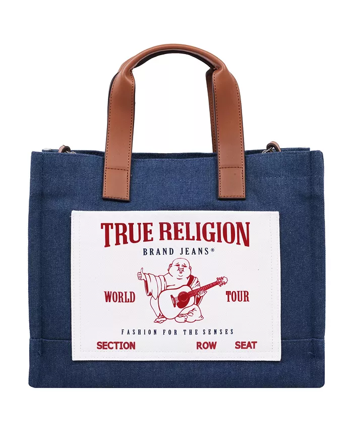 

Средняя сумка-тоут Buddha Pocket True Religion, синий