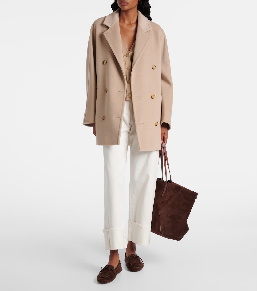 Пальто Rebus 101801 Icon из шерсти и кашемира Max Mara, Avena — фото 2