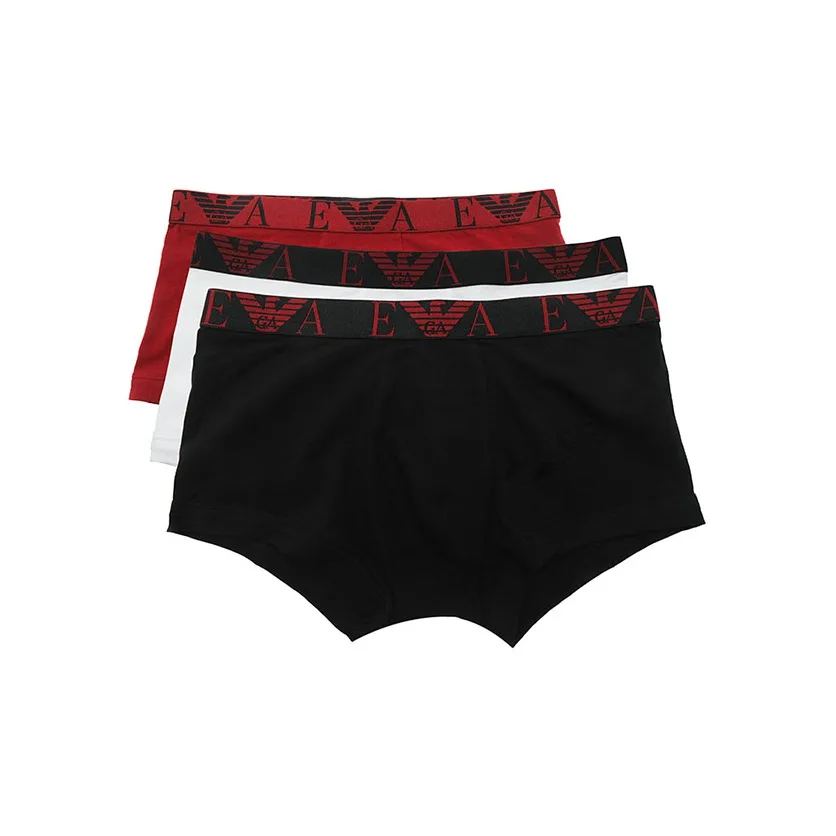 Мужские трусы 3 шт EMPORIO ARMANI, Red White Black (1 Set of 3 Pack)